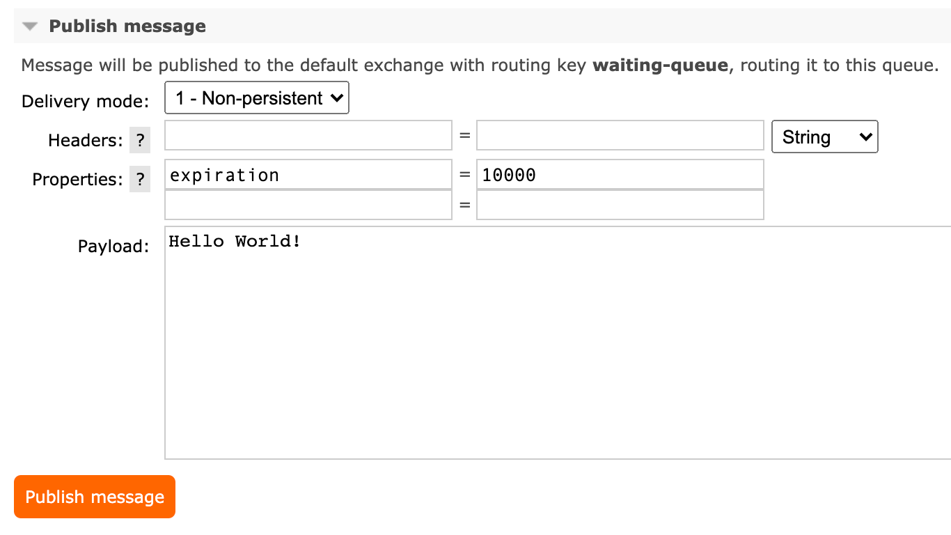 RabbitMQ — How to send delayed/scheduled messages for Webhooks with exponential backoff?